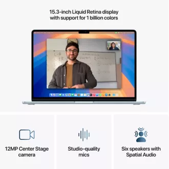 Apple MacBook Air 15.3" 2880x1864/10C M4/10C GPU/16GB/256GB_SSD/SAD/Dark Ink (2025) - američka verzija tipkovnice