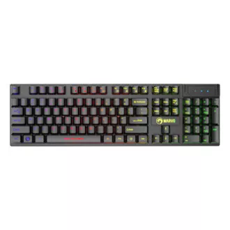 Marvo CM409 EN tipkovnica žična (USB) US, crna s gaming mišem, podlogom i slušalicama, gaming, membranski tip s pozadinskim osvjetljenjem