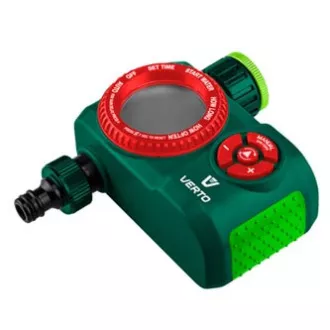 Verto elektronički vremenski prekidač s 4 funkcije, maksimalno vrijeme isključivanja 360 minuta, 1/2" i 3/4", zeleni, 15G751