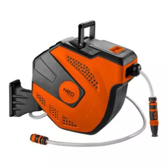NEO TOOLS kutija s kolutom uključujući vrtno crijevo, 20+2m, 10 bara, narančasto-crna, 15-891
