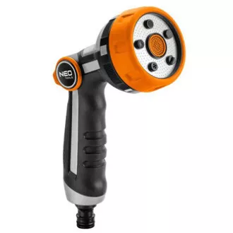 NEO TOOLS pištolj za prskanje s 5 funkcija kontrole struje, palac ON/OFF, narančasto-crna, 15-708 NEO TOOLS pištolj za prskanje s 5 funkcija kontrole struje, palac ON/OFF, narančasto-crna, 15-708