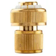 NEO TOOLS brza spojnica s funkcijom STOP, materijal mesing, 3/4", zlato, 15-733