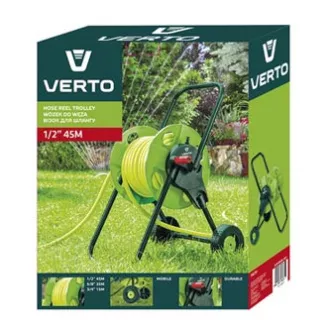 Verto kolica za vrtno crijevo do 45 m 1/2" ili 15 m 3/4", 1/2" i 3/4", zelena, 15G791 Verto kolica za vrtno crijevo do 45 m 1/2" ili 15 m 3/4", 1/2" i 3/4", zelena, 15G791