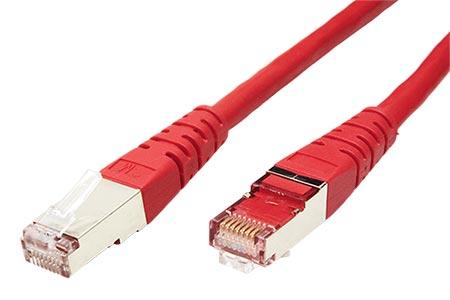 Patch kabel S/FTP, Cat6, 2xRJ45, 3m crveni