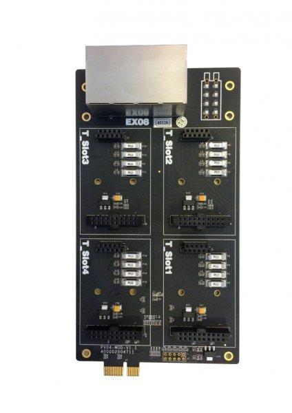 Yeastar EX08 kartica, 8 portova, 4 utora za S2, O2, SO, BRI, GSM