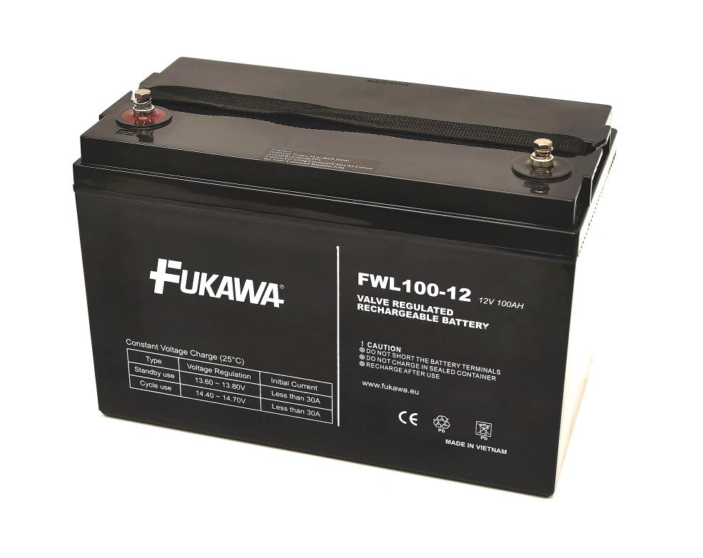 Akumulator FUKAWA FWL100-12 (12V 100Ah vijek trajanja 10 godina)