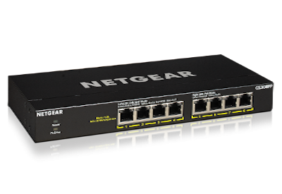 NETGEAR 8PT GE UNMANAGED SWCH W/POE/POE+