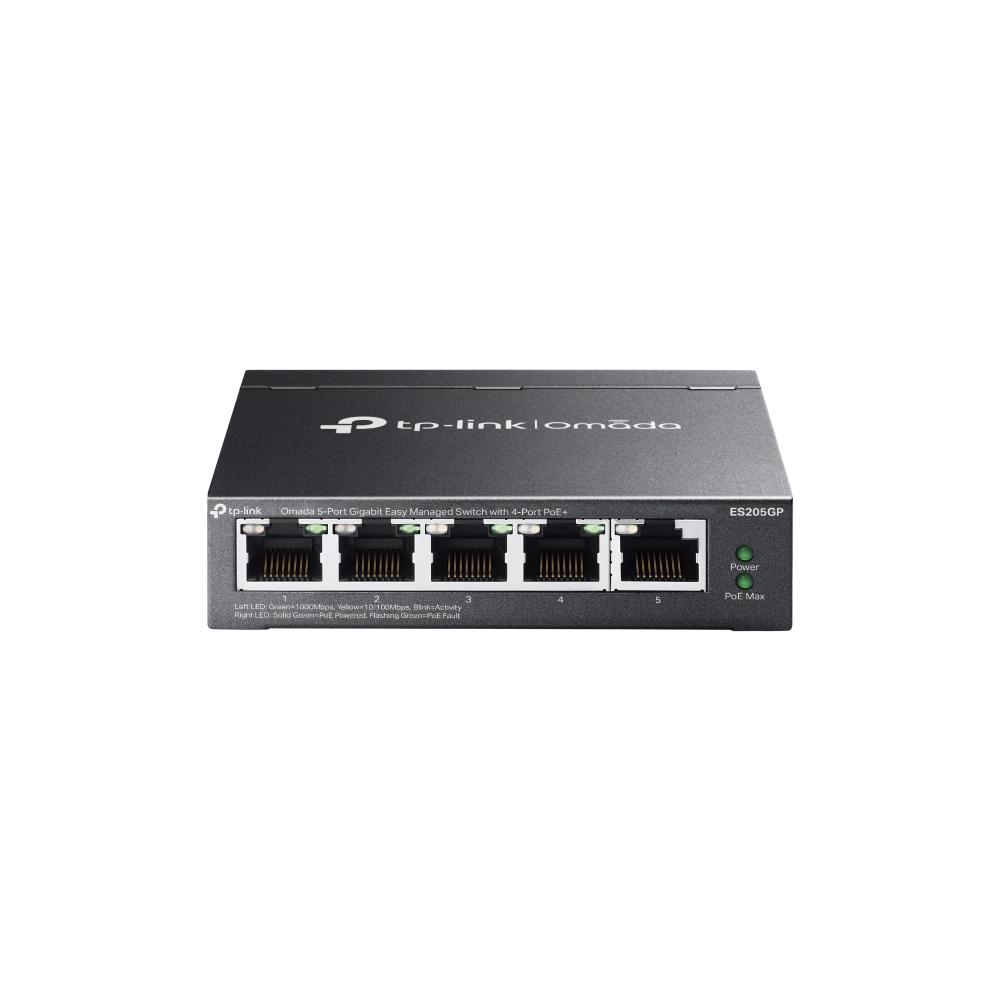 TP-Link ES205GP 5xGb (4POE+) 65W lako upravljani prekidač