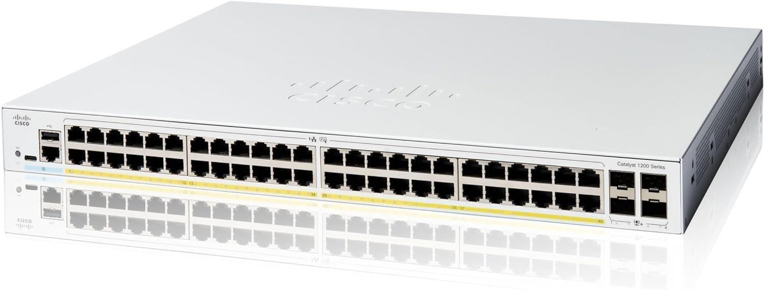 Preklopnik Cisco Catalyst C1200-48P-4G (48xGbE, 4xSFP, 48xPoE+, 375W)