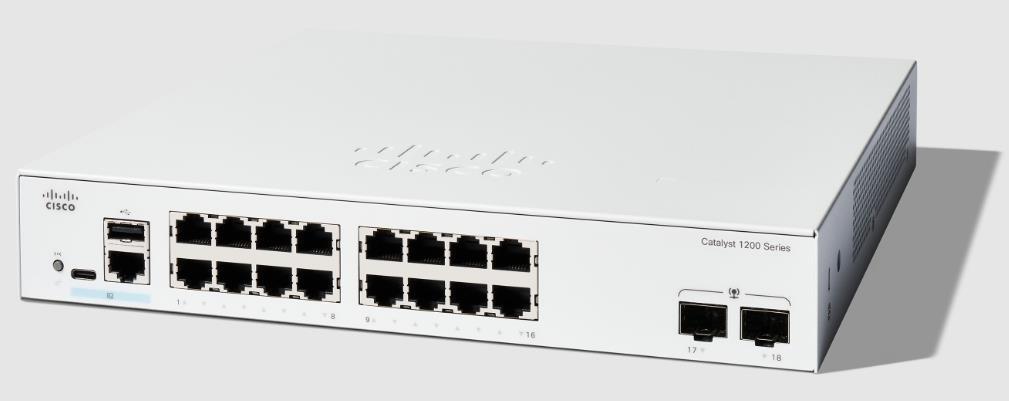 Preklopnik Cisco Catalyst C1200-16T-2G (16xGbE, 2xSFP, bez ventilatora) - OSVJEŽI