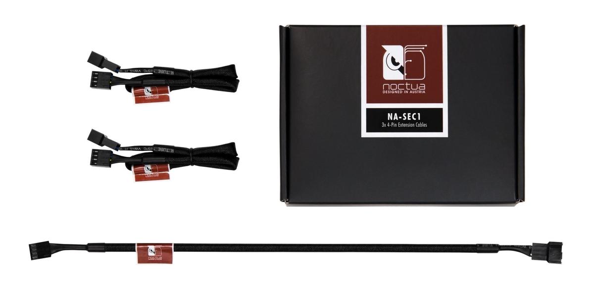 Noctua NA-SEC1 4-pinski produžni kabeli - set od 3 produžna kabela za ventilatore