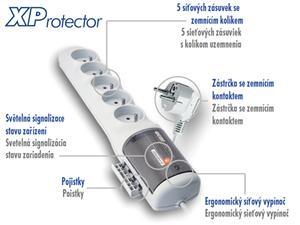 Razdjelna ploča ACAR XProtector/3m 5x220V bijela