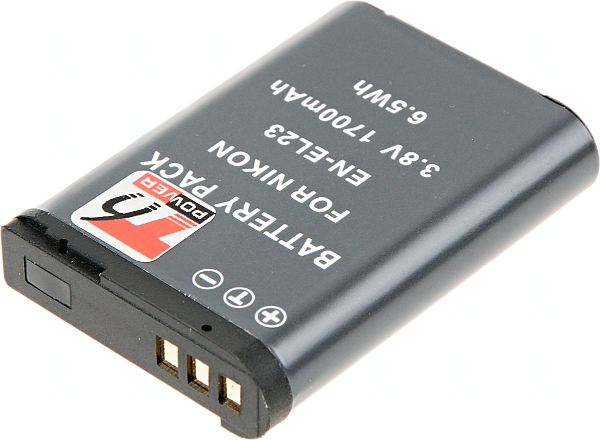 T6 baterija za Nikon EN-EL23, 1700 mAh, 6,5 Wh