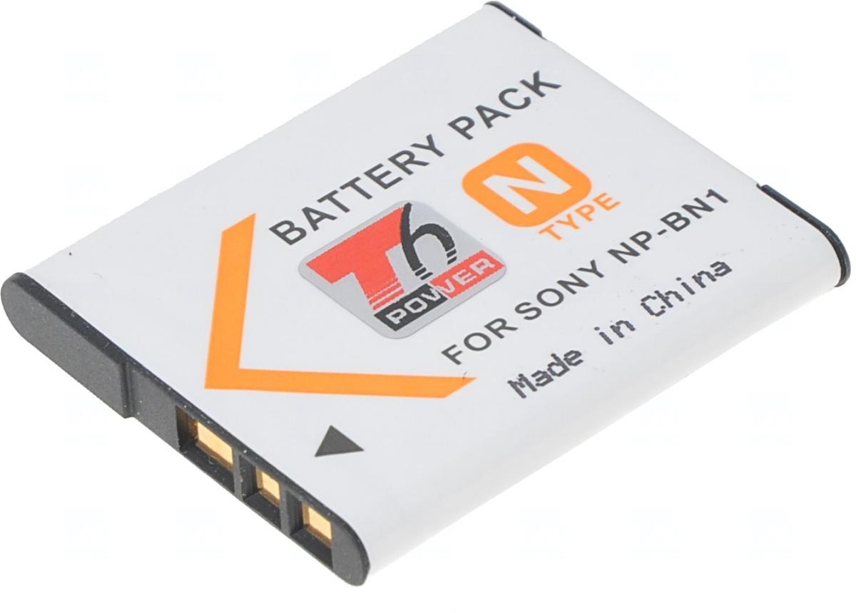 Baterija T6 Power Sony NP-BN1, 600mAh, 2.2Wh, siva