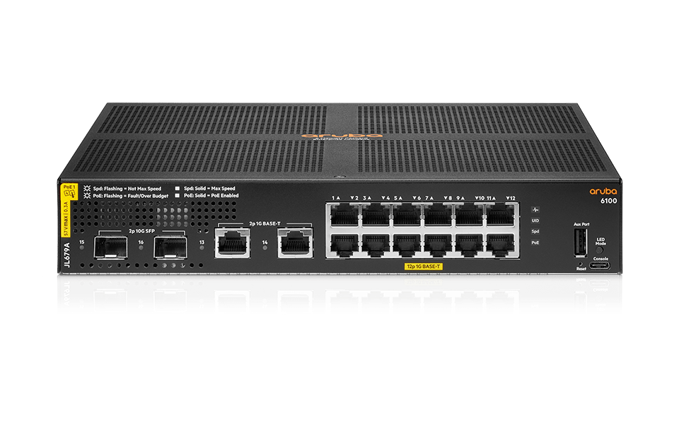 Prekidač Aruba 6100 12G CL4 2SFP+ 139W