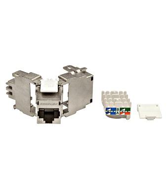 Keystone modul RJ45 oklopljen, 10 Gb, klasa Ea, 4PPoE