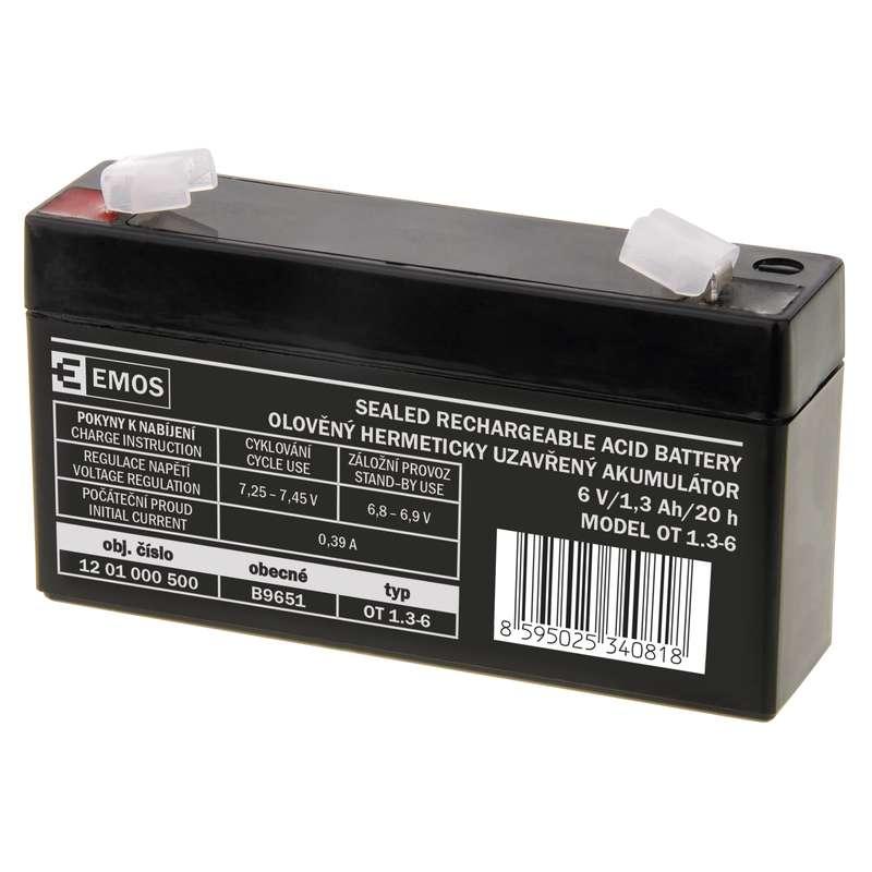 BATERIJA SLA 6V/1.3Ah FA -4.7mm