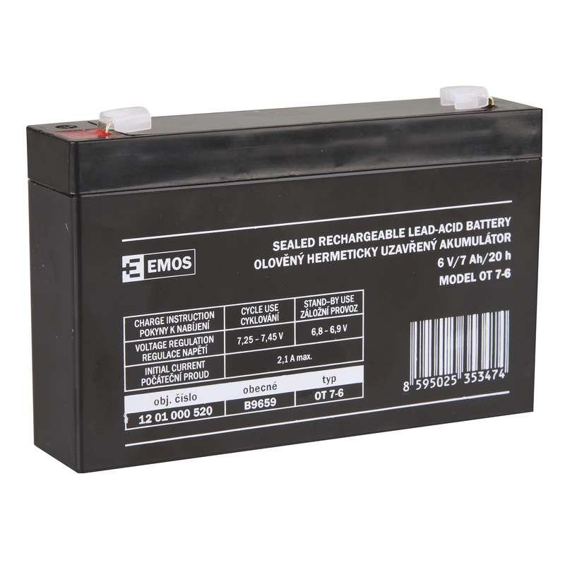 BATERIJA SLA 6V/7Ah FA-4.7mm