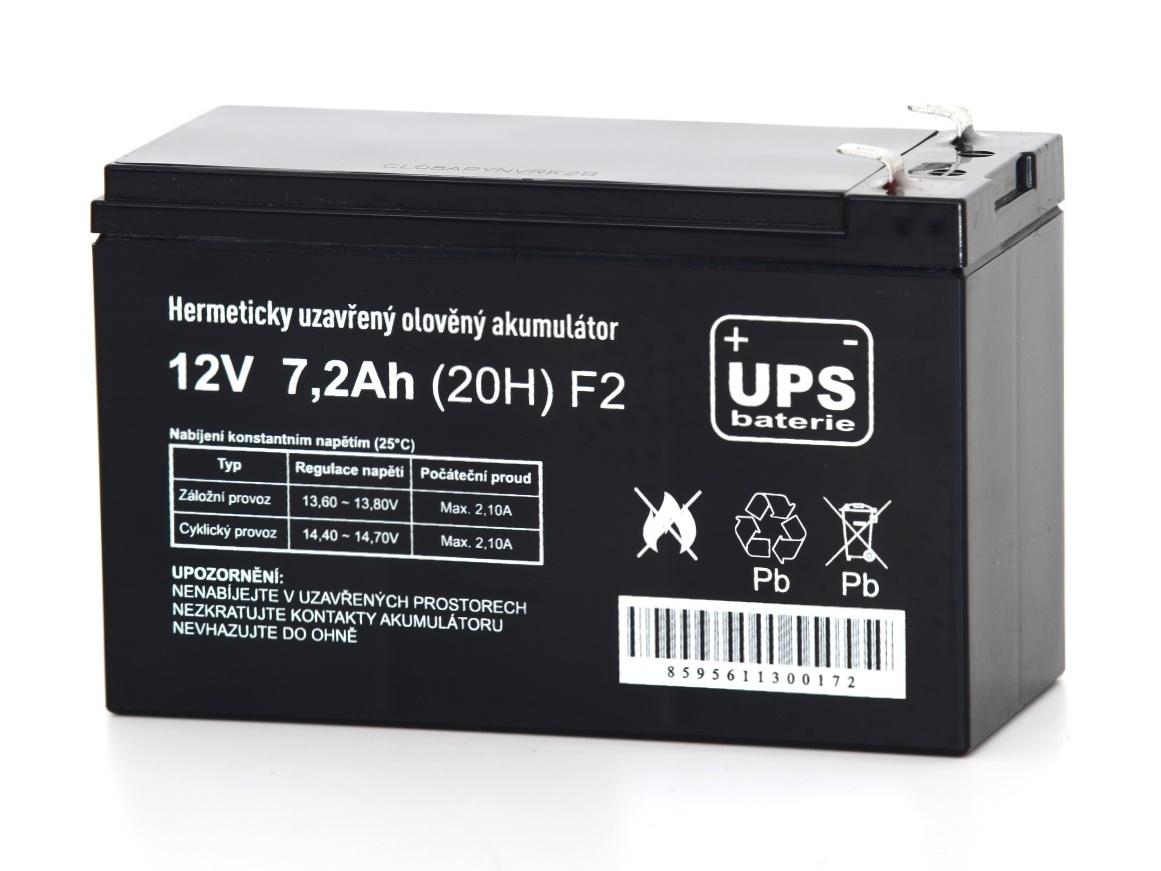 UPS baterija 12V 7.2Ah F2