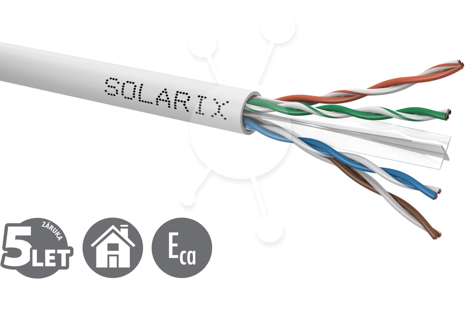 Instalacijski kabel Solarix CAT6 UTP PVC Eca 500m/kolut SXKD-6-UTP-PVC