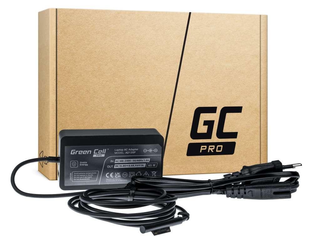 Green Cell PRO 1706 65W 15V 4A adapter za punjenje za Microsoft Surface Laptop, Pro, Book, Go