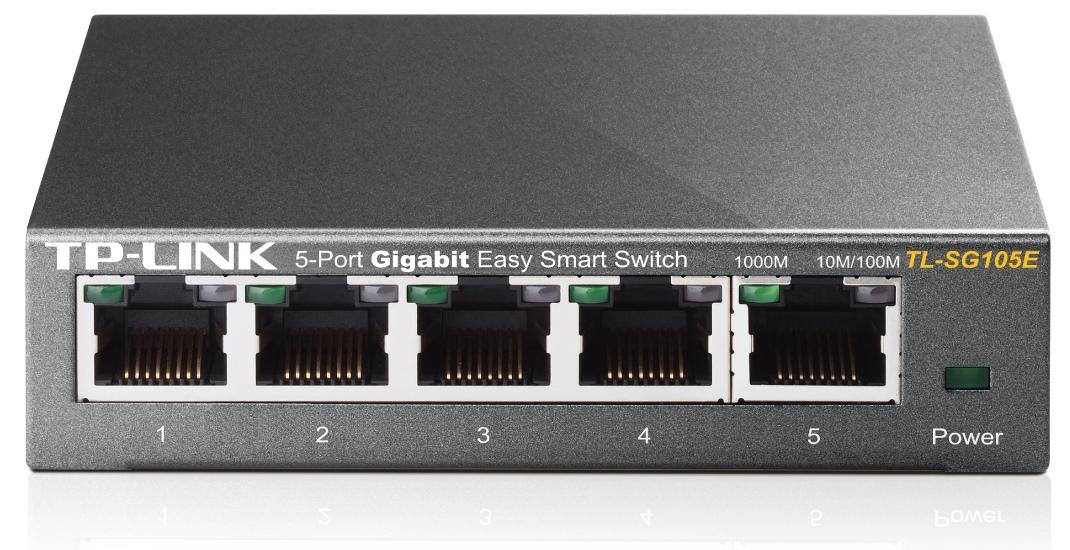 TP-Link TL-SG105E 5-portni gigabitni jednostavni pametni preklopnik