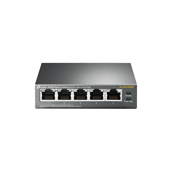 TP-Link TL-SG1005P 5xGb (4xPOE) 65W stolni čelični preklopnik