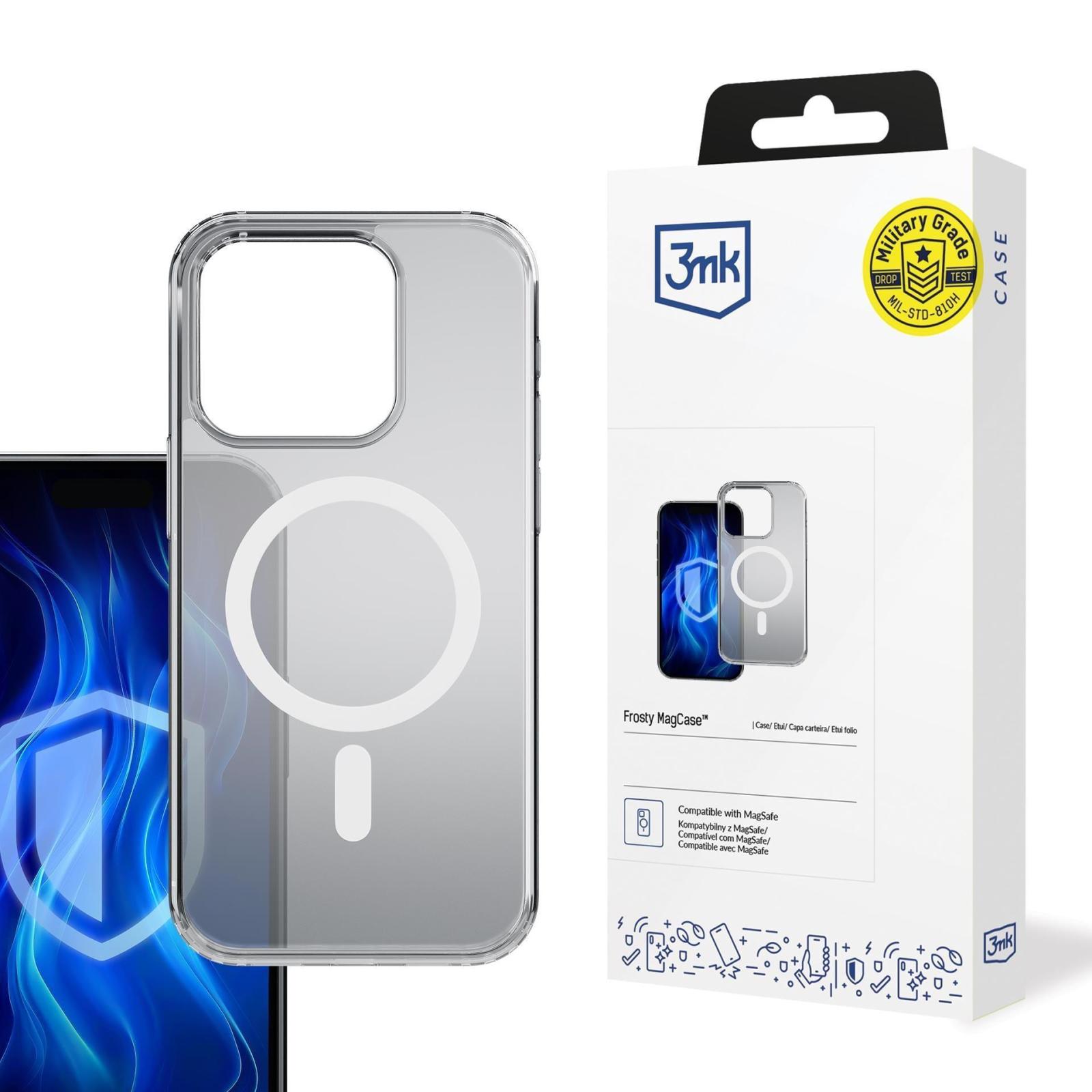 3mk Frosty MagCase bijela zaštitna futrola za Apple iPhone 17 Pro Max