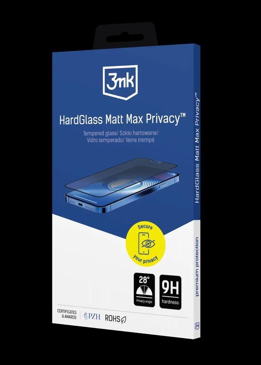 3mk kaljeno staklo HardGlass Matt Max Privacy za Apple iPhone 17 Pro Max