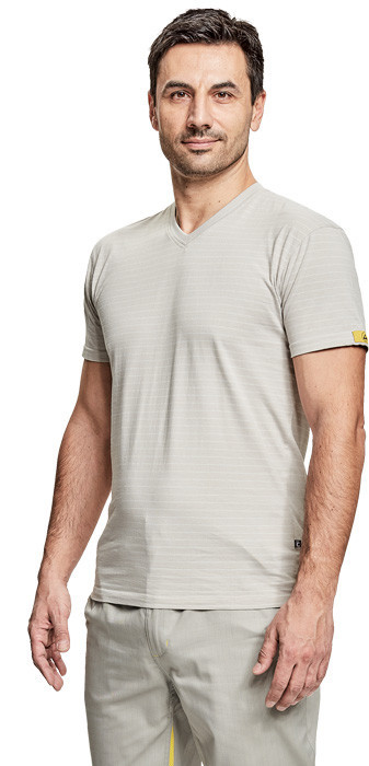NOYO ESD V-shirt siva XXL