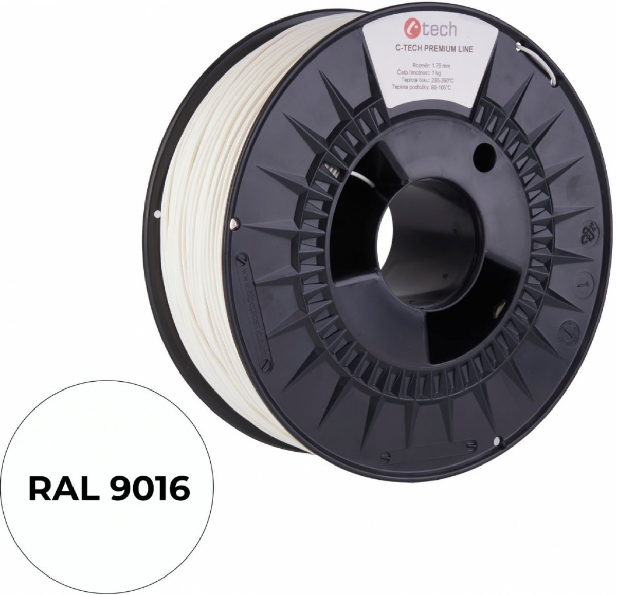 Pla String C-TECH Printing string (filament) PREMIUM LINE, PLA, prometno bijela ...